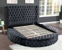 Hazel Queen 6 Pc Vanity Bedroom Set Made With Wood In Black Color