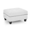 L shape Modular Sectional Sofa, DIY Combination, includes Three Single Chair , Two